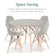 Best Choice Products 5-Piece Compact Mid-Century Modern Dining Set w/ 4 Chairs, Wooden Legs